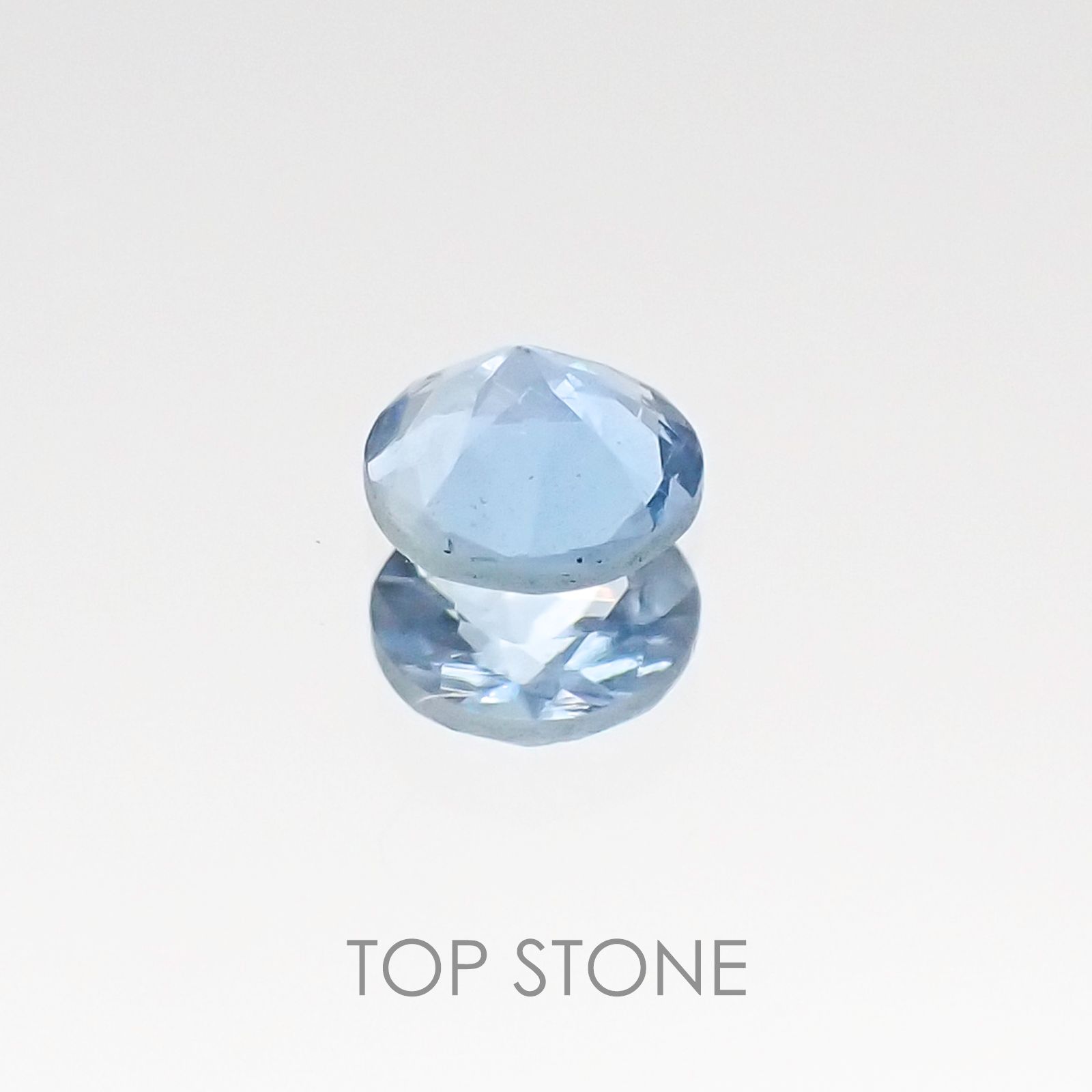 アクアマリン サンタマリアカラー(宝石名アクアマリン) モザンビーク産 0.12ct 識別済[20107047]3.4×3.4mm前後