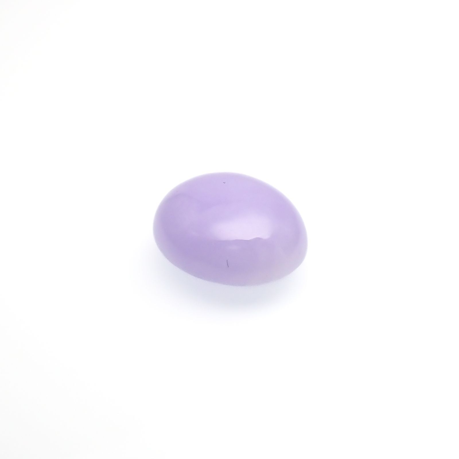ラベンダー翡翠(宝石名ラベンダー・ジェダイト(翡翠))ビルマ産 5.514ct ソ付(彩珠)[221219580]11.5x9.6mm前後