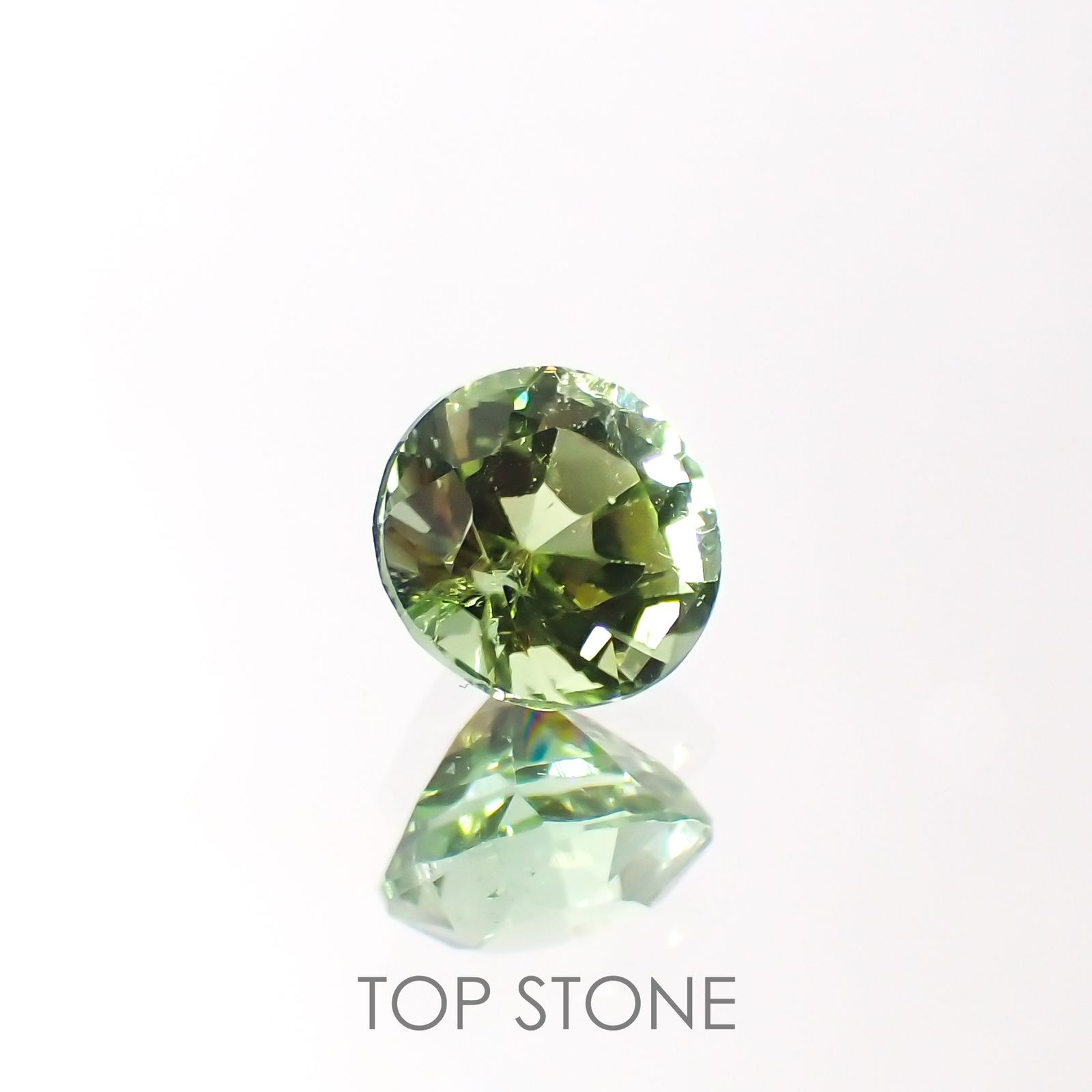 ミントトルマリン(宝石名グリーン・トルマリン) アフガニスタン産 0.51ct 識別済[211013613]5×4.9mm前後