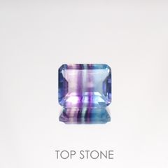 パーティカラーフローライト(宝石名フルオライト)ブラジル産 5.17ct 識別済[220115077]10.9x9mm前後