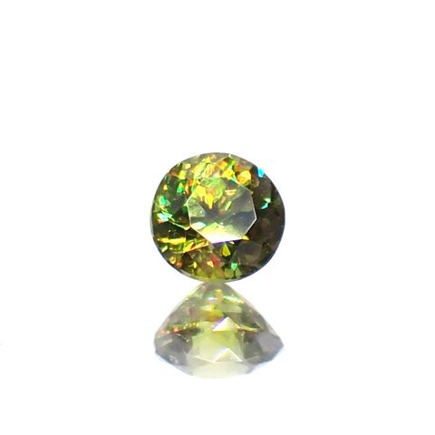 カラーチェンジスフェーン パキスタン産 0.18ct / 3.2x3.2mm前後 [250931064]