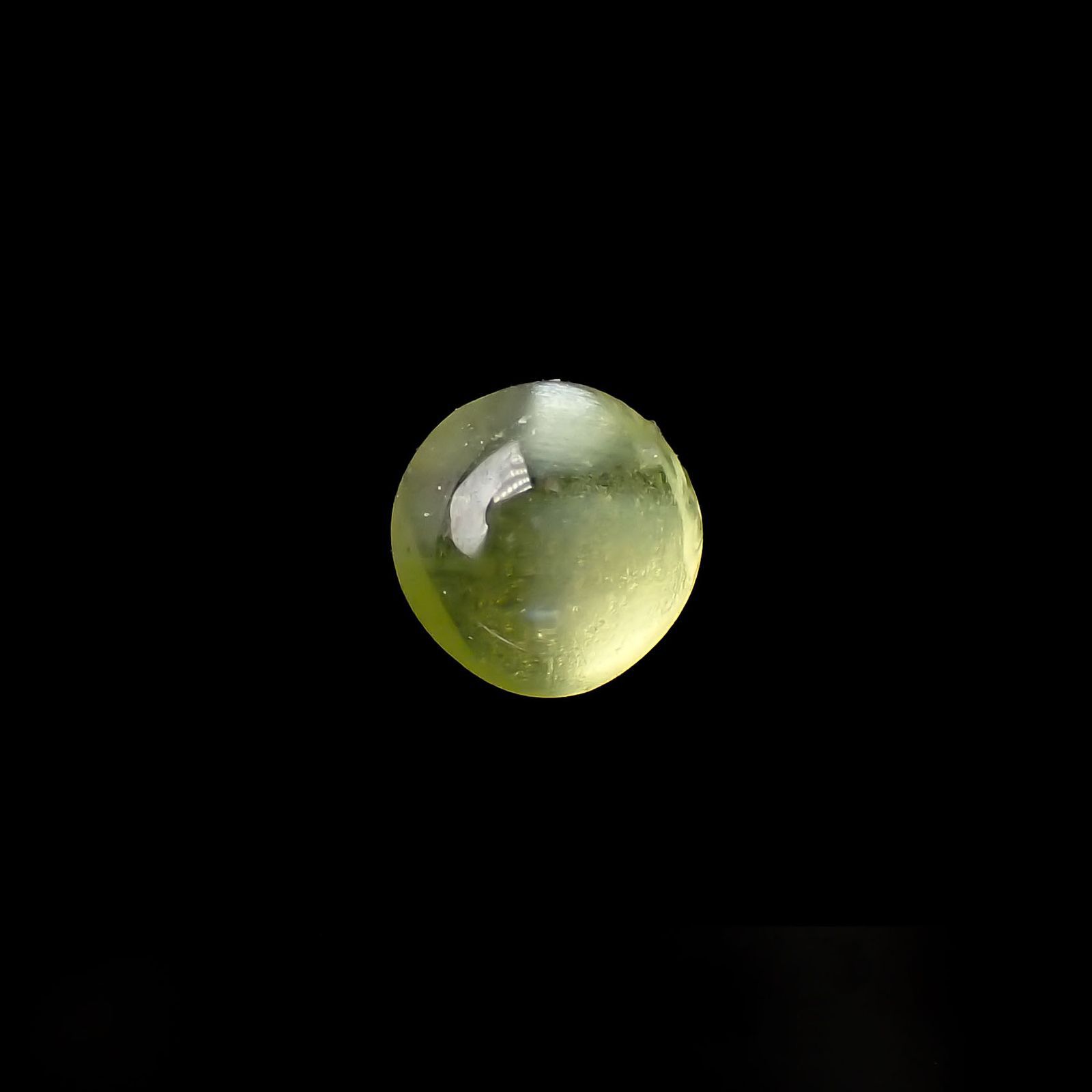 クリソベリルキャッツアイ スリランカ産 0.25ct[221018245]3.6x3.5mm前後