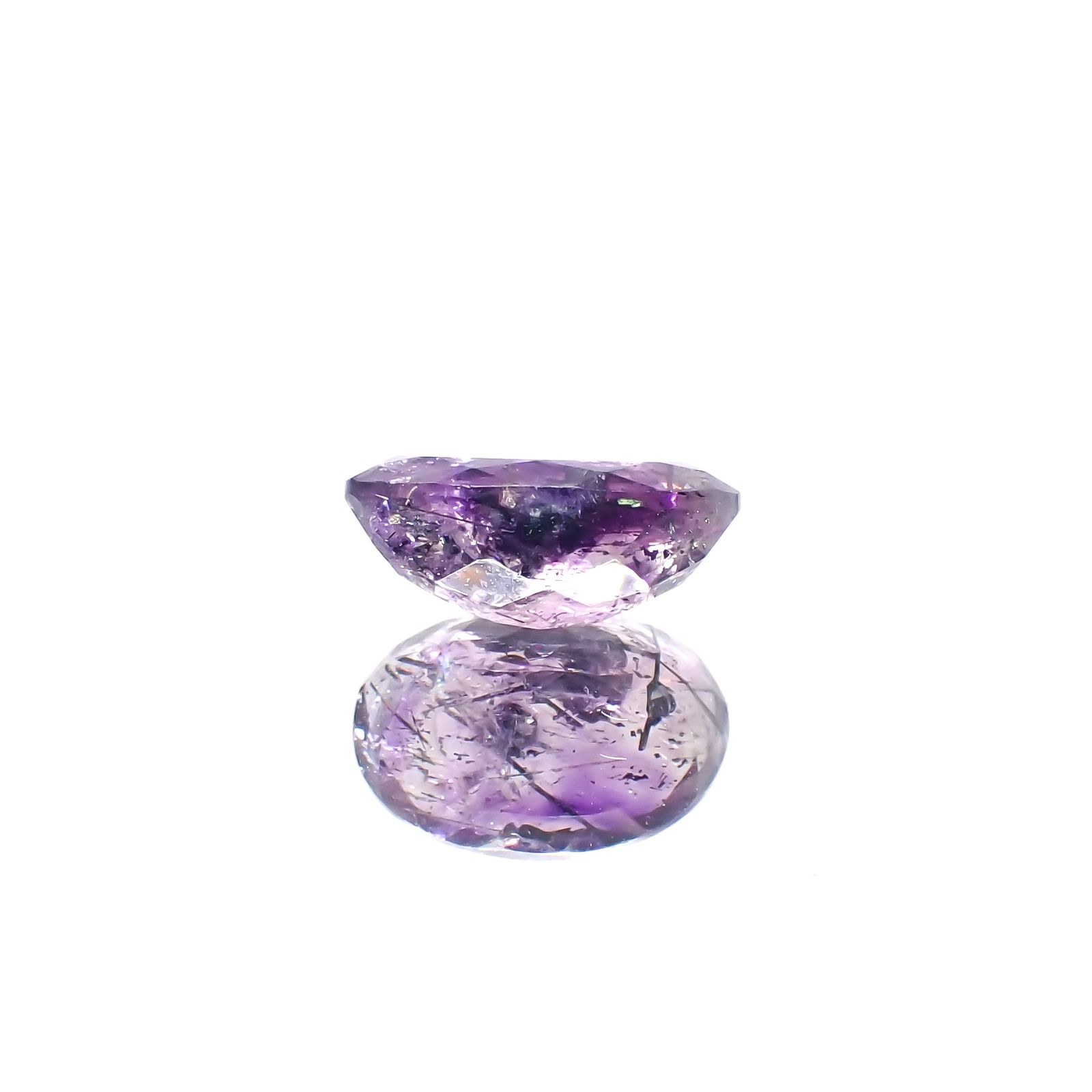 アメジストエレスチャル ナイジェリア産 4.86ct[230622438]13.5x9.6mm前後