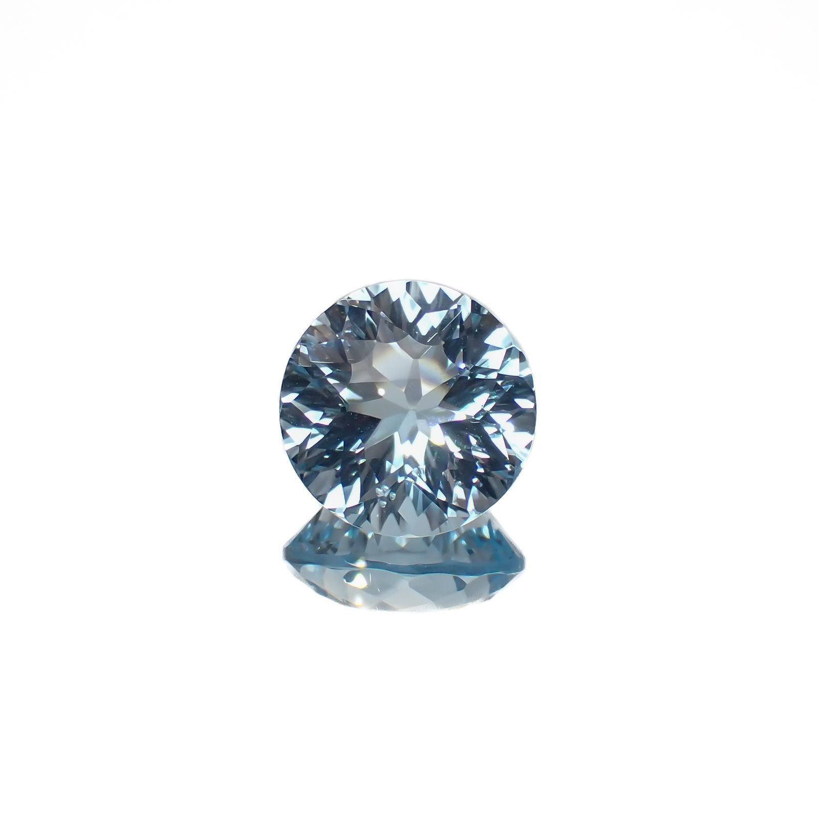 ◇カスタムカット◇ブルートパーズ ブラジル産 4.65ct[221219321]9.9x9.9mm前後