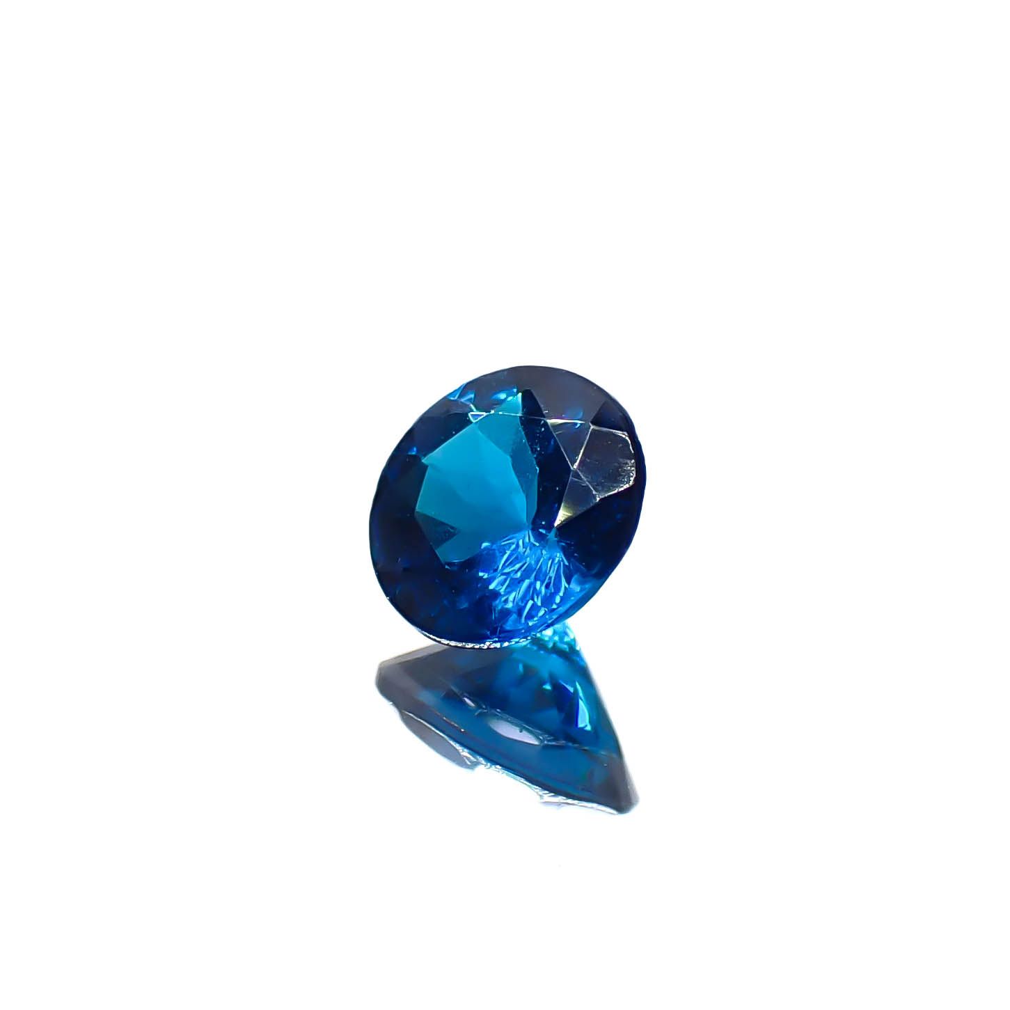 ディープブルーアパタイト マダガスカル産 0.29ct[240828637]4.4x4.4mm前後