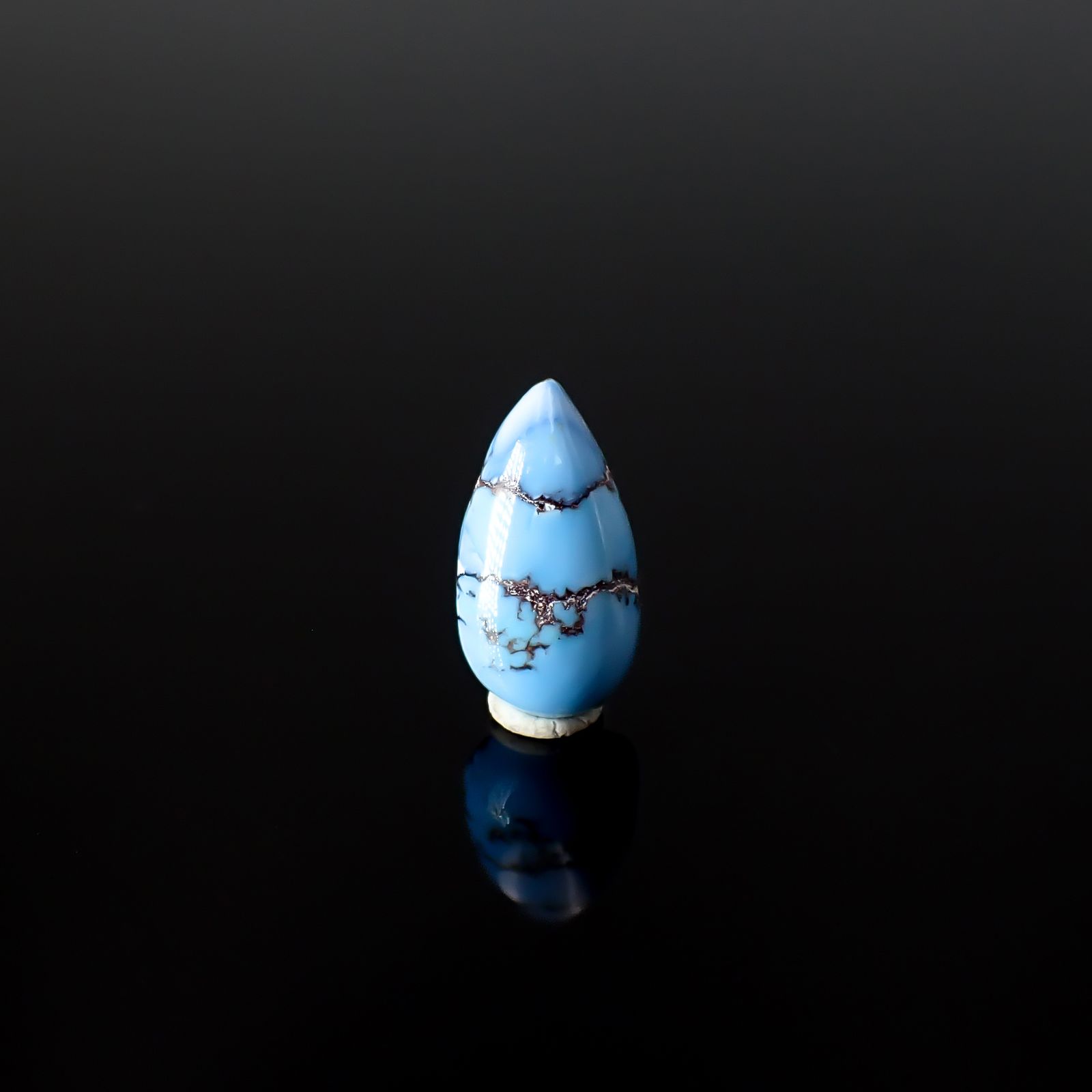 ターコイズ カザフスタン・ゴールデンヒル鉱山産 2.52ct / 13.1x7.1mm前後 [260331868]