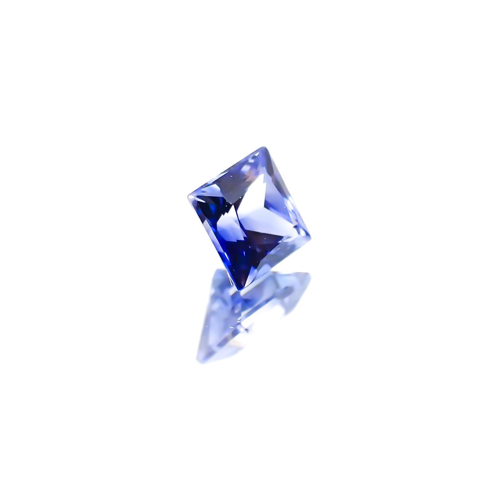 ◇プリンセスカット◇サファイア(宝石名サファイア)スリランカ産 0.23ct 識別済[230622458]3.1x3.1mm前後