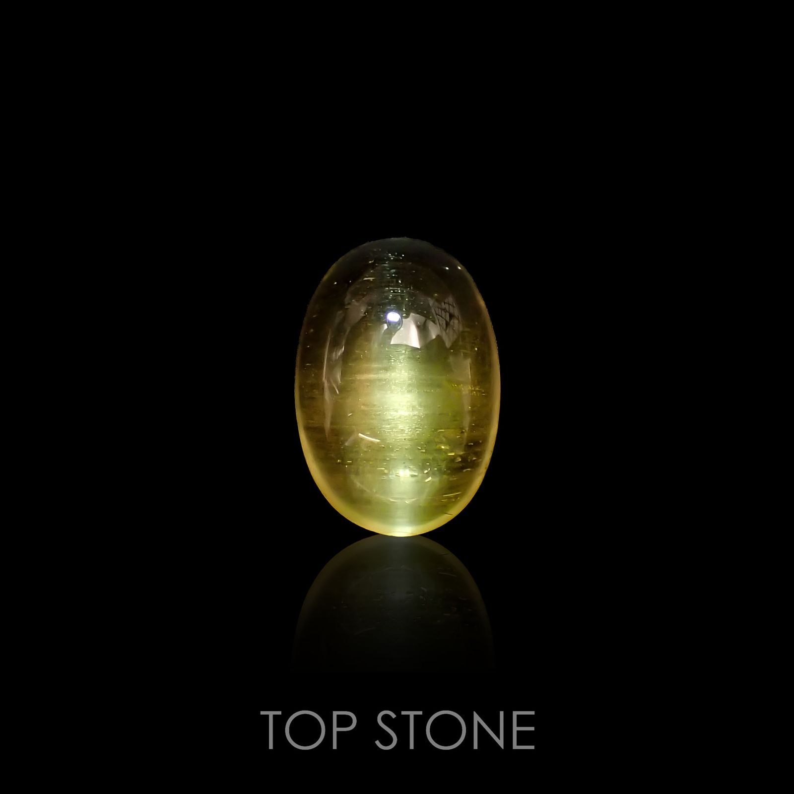 イエローベリルキャッツアイ(宝石名イエロー・ベリル キャッツアイ)ブラジル産 2.99ct 識別済[220917885]11.4x7.9mm前後
