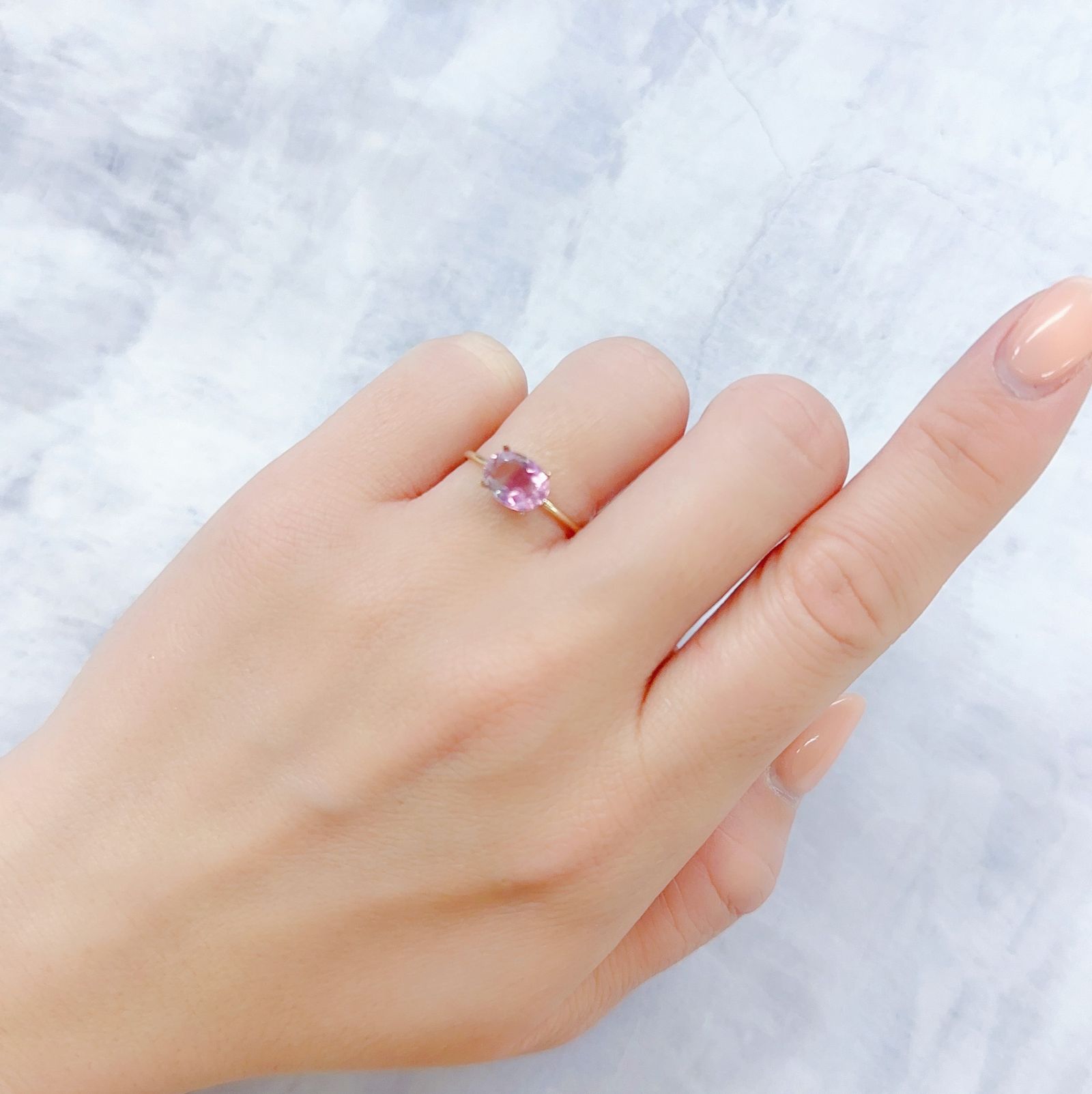 バイカラーフローライト 中国産 1.38ct[230120178]8.1x6.1mm前後