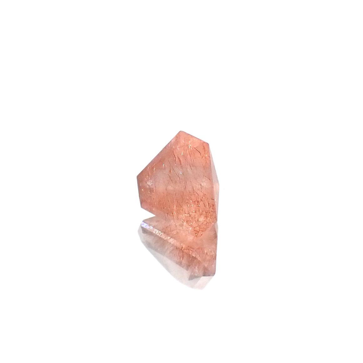 ◇カスタムカット◇ストロベリークォーツ カザフスタン産 0.63ct[240125493]5.3x5.2mm前後