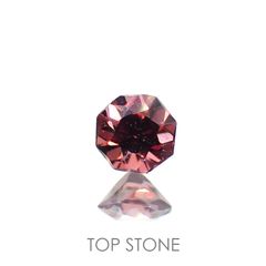 ◇オクタゴンカット◇ピンクジルコン(宝石名ジルコン)スリランカ/カンボジア産 0.36ct 識別済[220114928]3.8x3.8mm前後