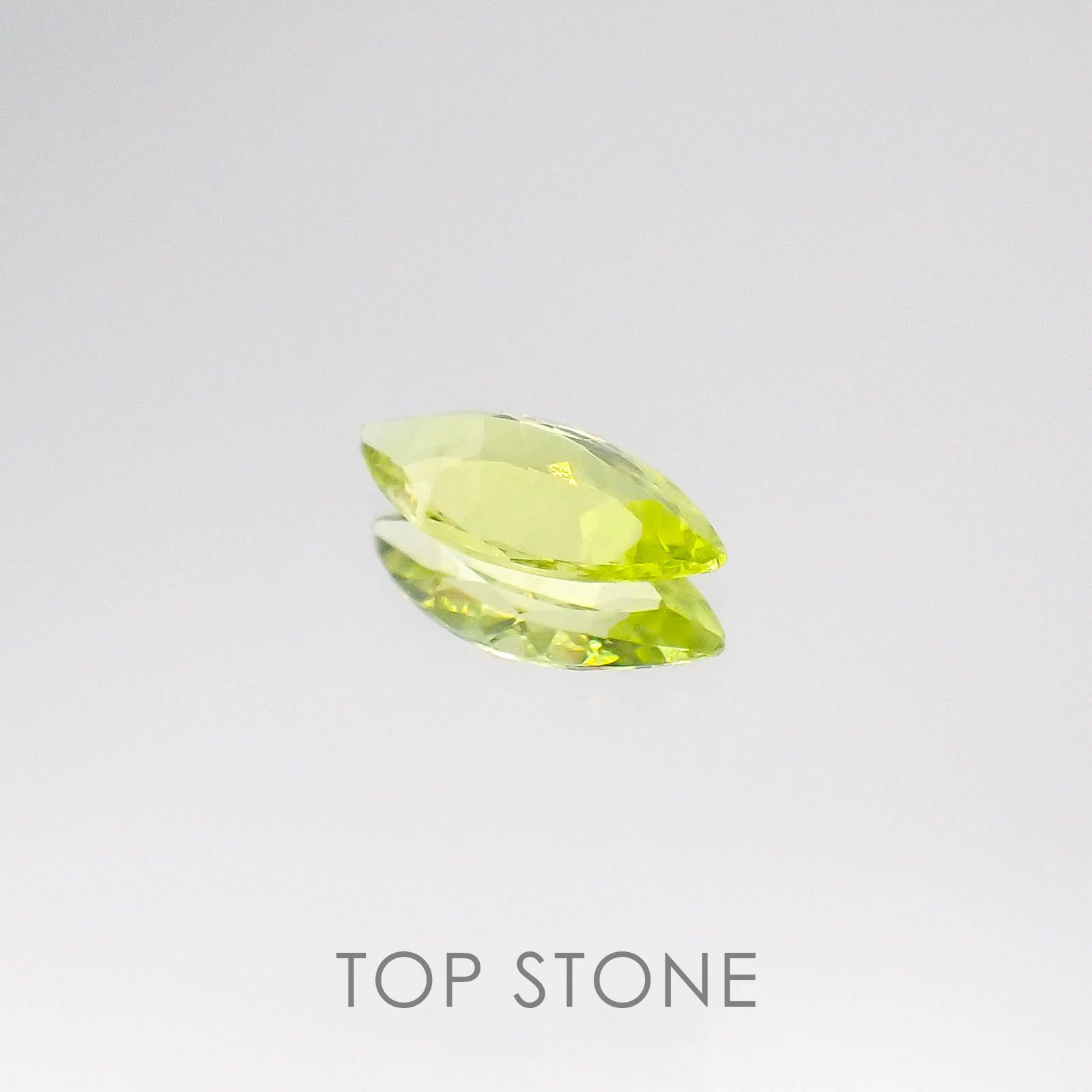 パロットクリソベリル インド産 ルース 0.45ct[20084676]7.8×3.9mm前後