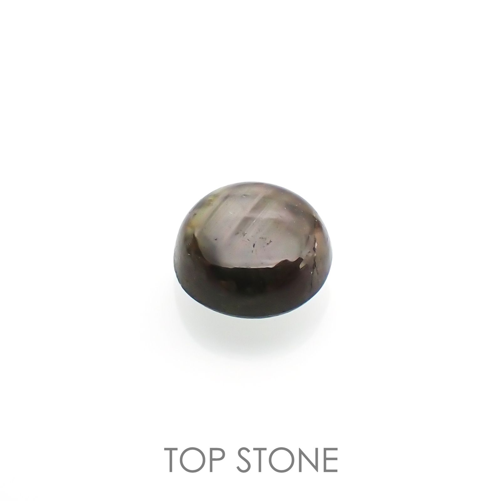 ゴールドシーンサファイア(宝石名シーン・サファイア)ケニア産 0.65ct 識別済[220616217]4.8x4.7mm前後