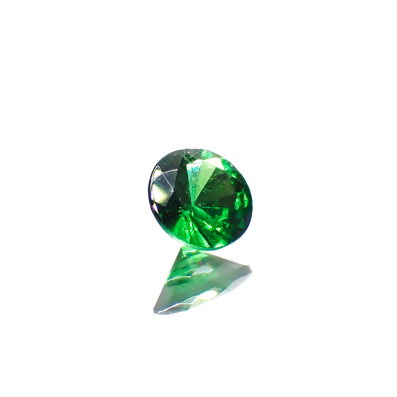 ツァボライト(宝石名グリーン グロッシュラー・ガーネット)タンザニア産 0.12ct 識別済[240226094]3.1x3.1mm前後