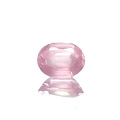 シルキーピンクスピネル(宝石名スピネル)タンザニア産 0.38ct 識別済[240219489]4.9x3.8mm前後