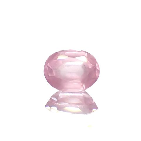シルキーピンクスピネル(宝石名スピネル)タンザニア産 0.38ct 識別済[240219489]4.9x3.8mm前後