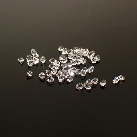 ◇メレセット◇ハーキマーダイヤモンド 原石 アメリカ・ニューヨーク州産 1.75ct / 1.7-2.5x1.2-1.7mm前後 [260231702]