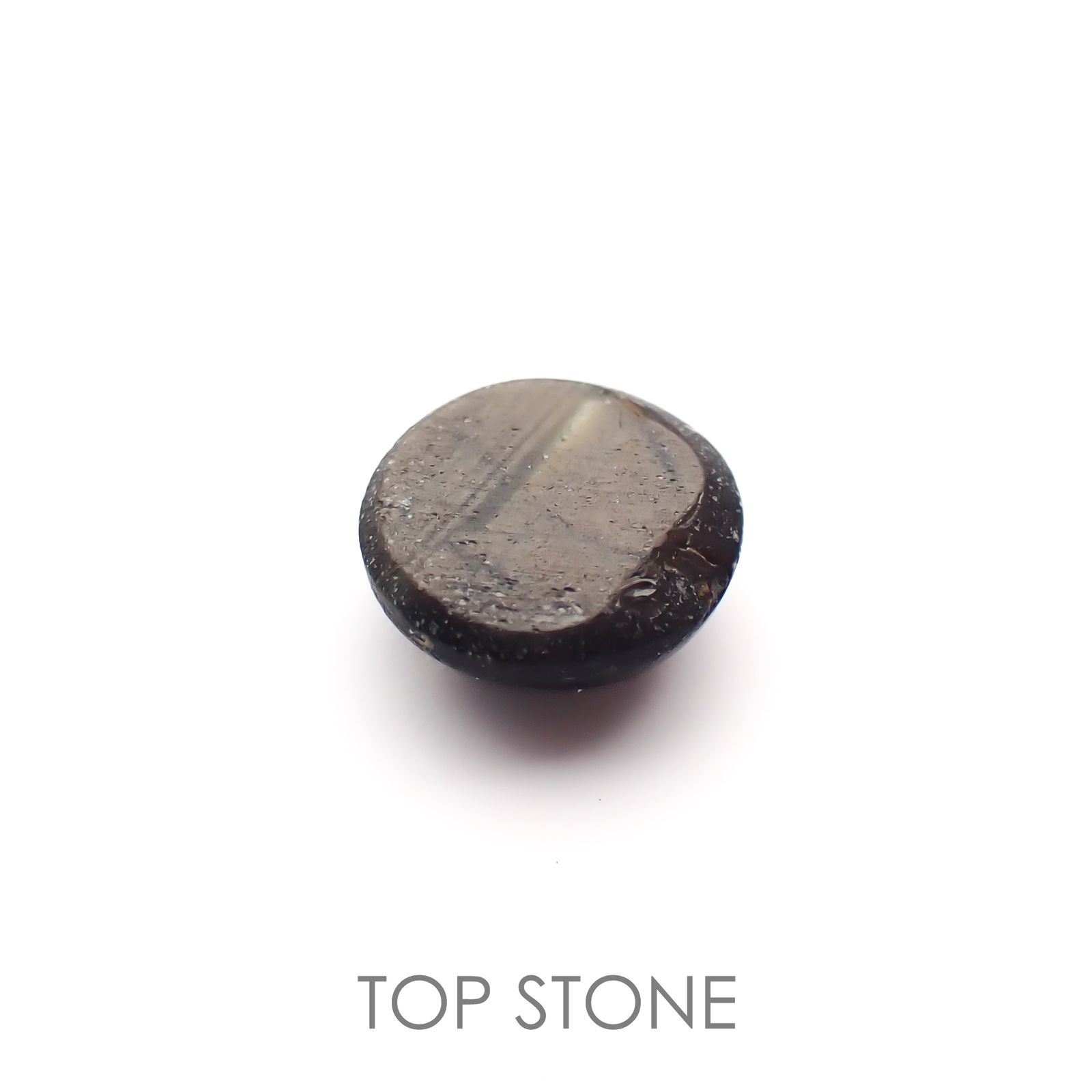 ゴールドシーンサファイア(宝石名シーン・サファイア)ケニア産 0.71ct 識別済[220616222]5.3x5.2mm前後