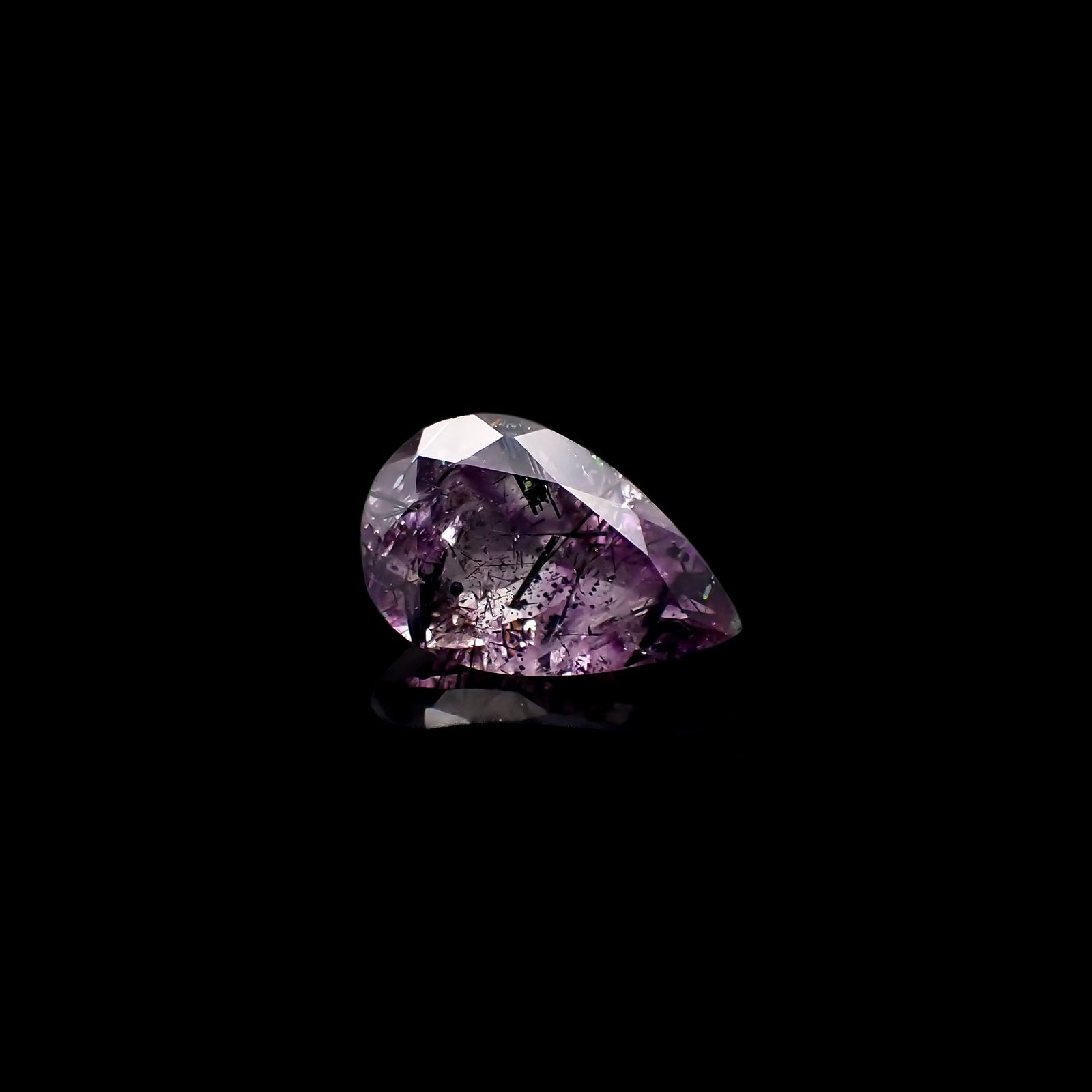アメジストエレスチャル ナイジェリア産 4.84ct[231224659]15.3x9.8mm前後