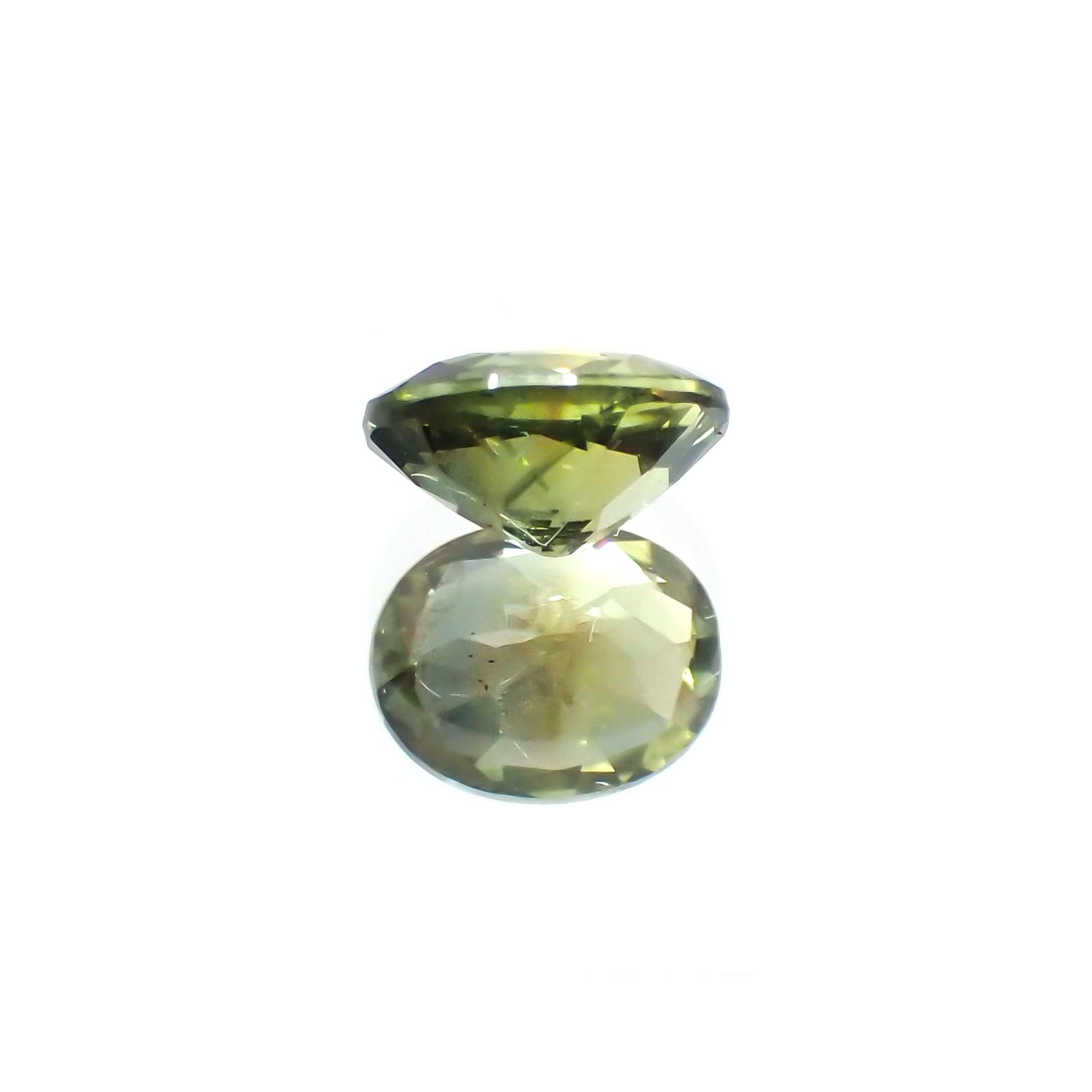 ゴールドシーンサファイア(宝石名シーン・サファイア) ケニア産 0.49ct 識別済[25129295]5.1×4.1mm前後