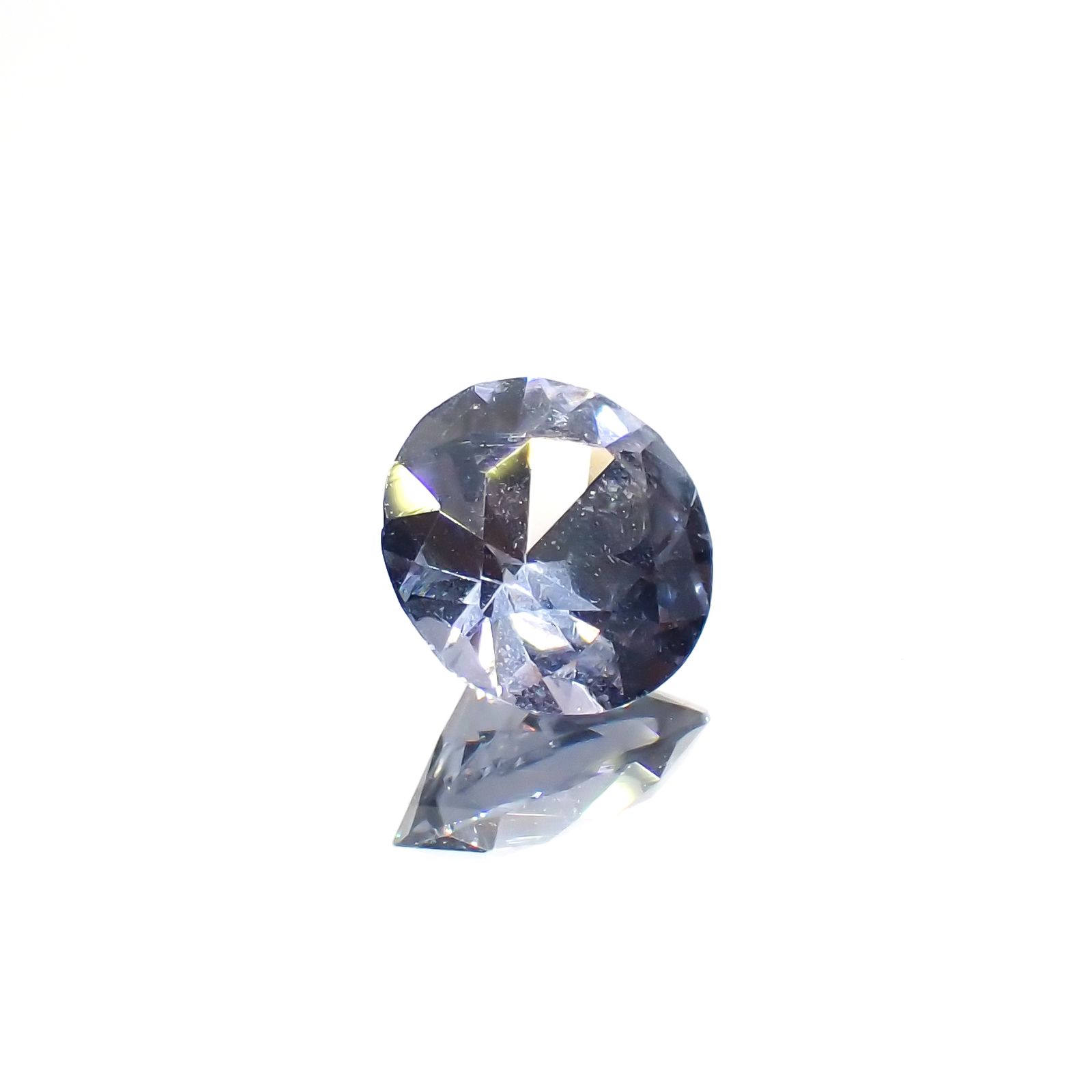 グレイッシュブルースピネル ビルマ/マダガスカル産 1.11ct[230421739]6.7x6.7mm前後