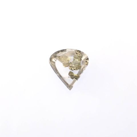 パイライトインクォーツ ブラジル産 7.28ct[240225917]15.3x14.3mm前後