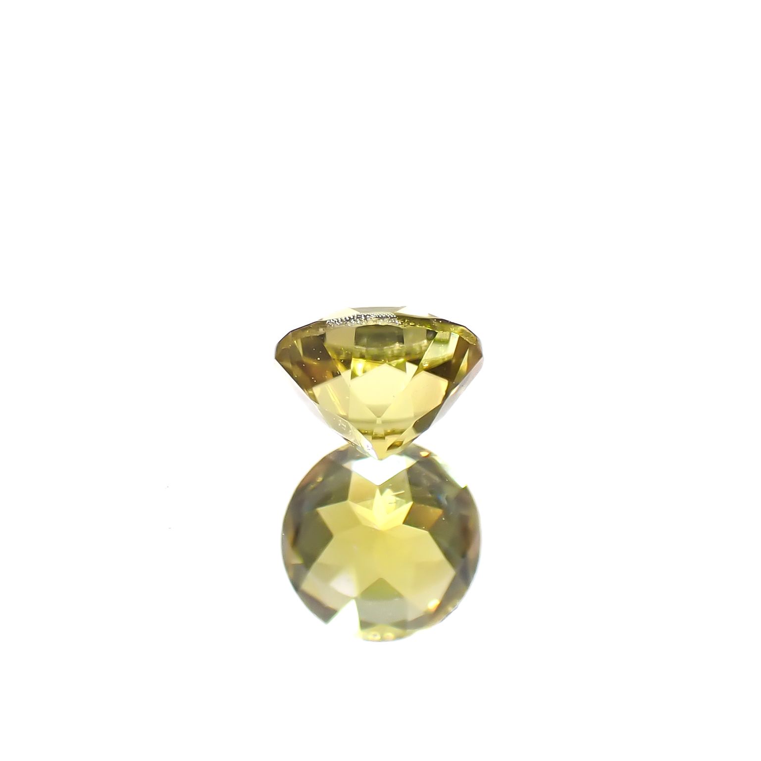カナリートルマリン ザンビア・カナリー鉱山産 0.27ct[240527817]3.9x3.9mm前後