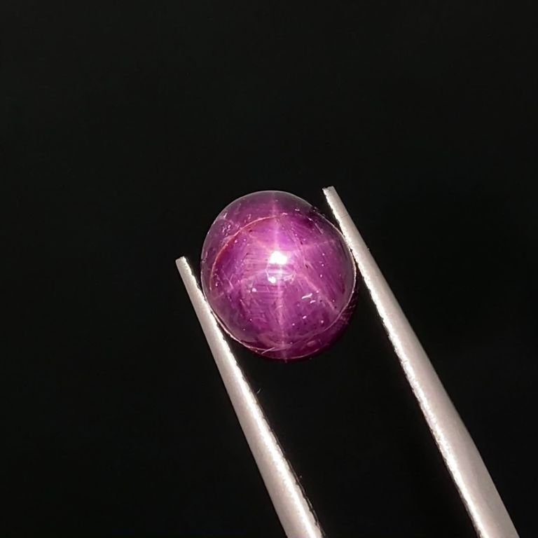 スタールビー インド産 5.08ct / 8.7x7.6mm前後 [230622400] | TOP