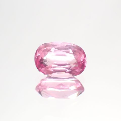 ピンクスピネル(宝石名ピンク・スピネル)タンザニア産 1.248ct ソ付(彩珠)[231124092]7.6x5.2mm前後