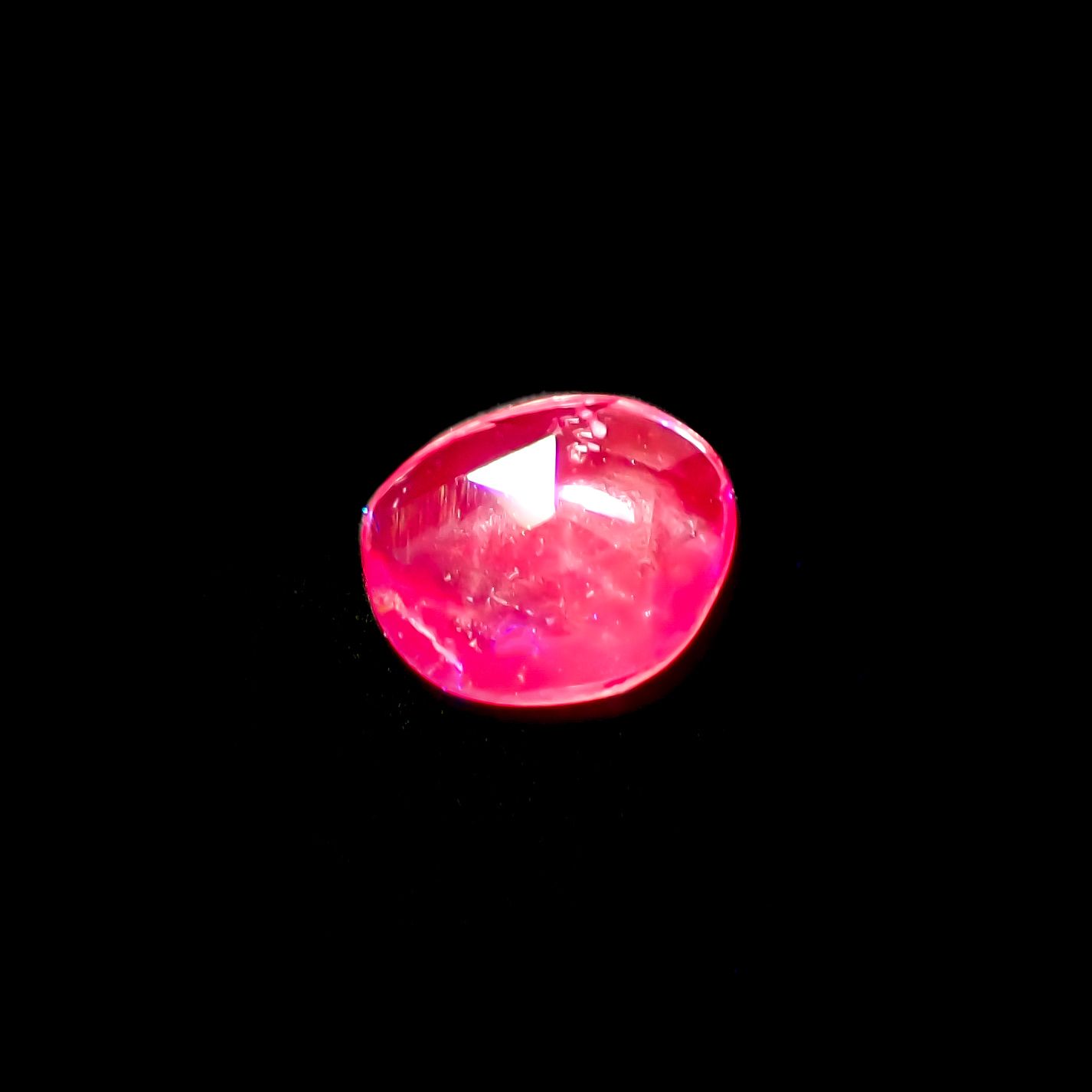 ◇ローズカット◇パープルピンクサファイア マダガスカル産 1.23ct[230722668]7.7x6.3mm前後