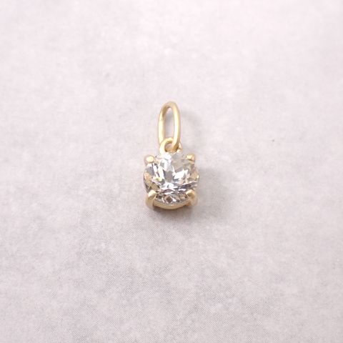 ペンダント空枠：石留め▶アクロアイト（お客様製作例）