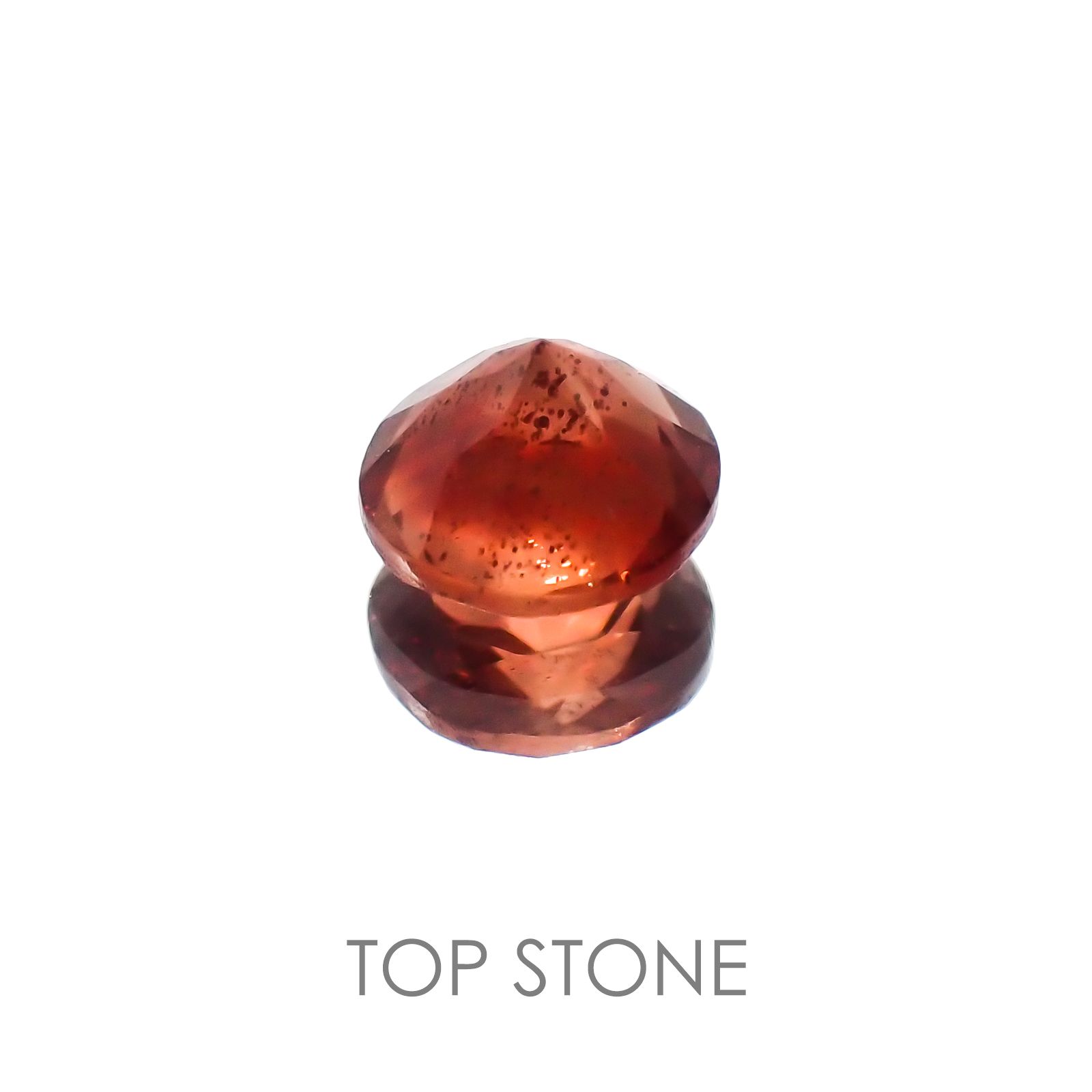 オレゴンサンストーン アメリカ産 ルース 0.46ct[20128393]5.2×5.1mm前後
