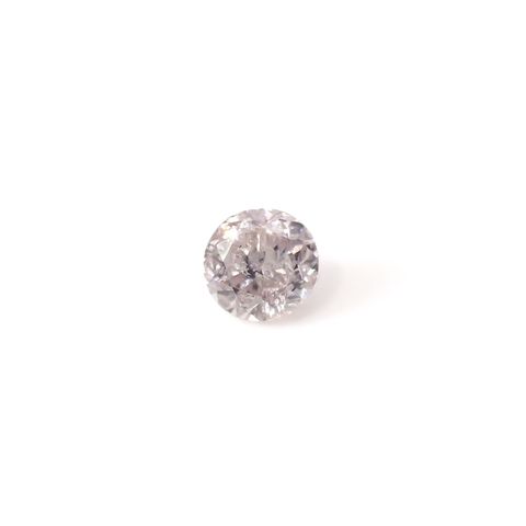 ピンクダイヤモンド(宝石名ダイアモンド I-2/VERY LIGHT BROWNISH PINK) 0.089ct ソ付(CGL)[230120138]2.59x2.68mm前後
