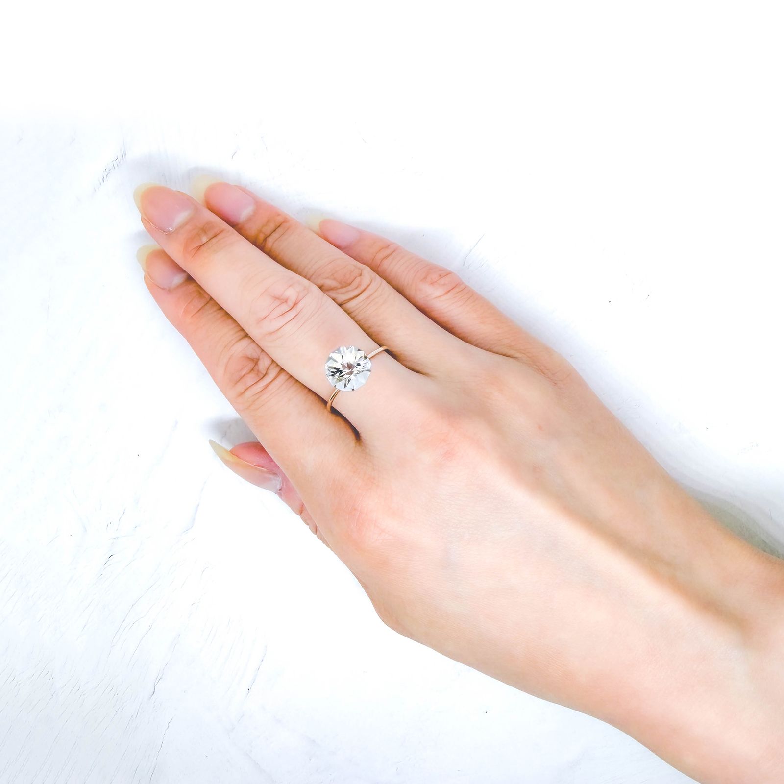 ◇カスタムカット◇ハーキマーダイヤモンド アメリカ・ニューヨーク州産 2.45ct / 9x9mm前後 [260632480]