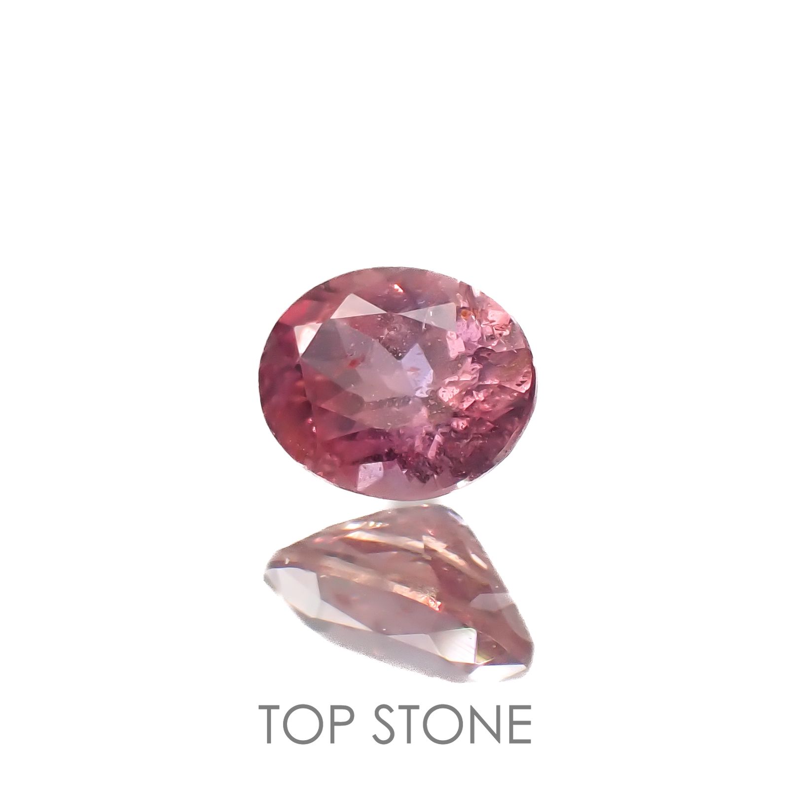 ピンクサファイア(宝石名サファイア)タンザニア・ウィンザー産 0.43ct 識別済[220817398]5x3.9mm前後