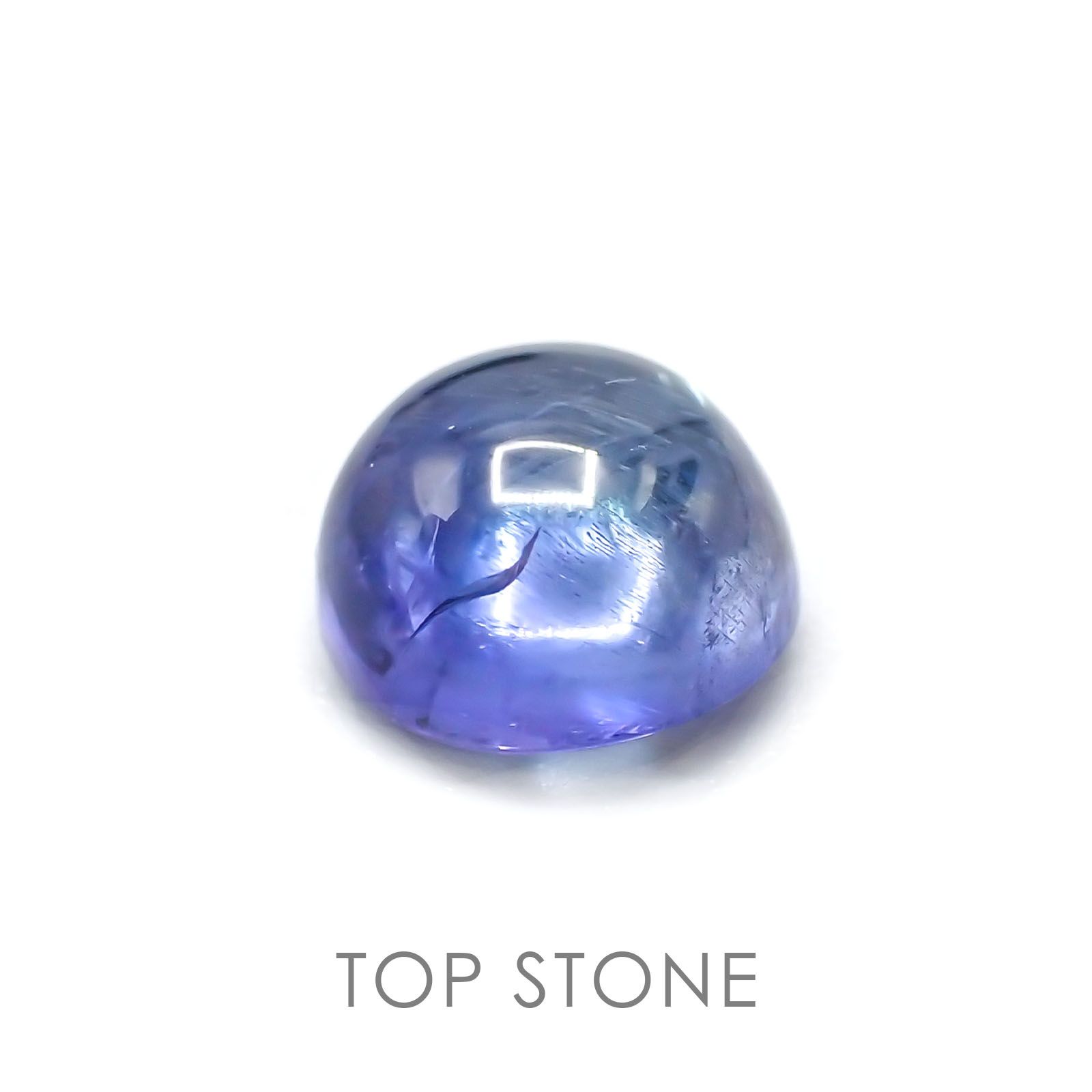 バイカラータンザナイト(ゾイサイト) 非加熱 タンザニア産 ルース 1.89ct[21038540]7.1×7.1mm前後