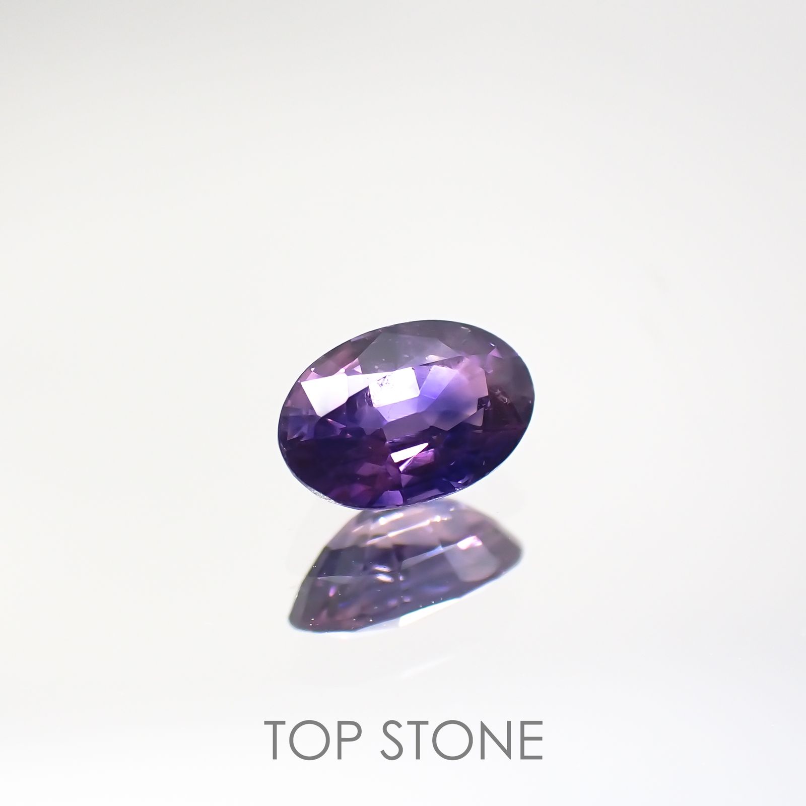 バイカラーサファイア(宝石名バイカラー・サファイア) タンザニア産 0.58ct 識別済[210711559]6×3.9mm前後