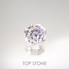 ◇オクタゴンカット◇フローライトインクォーツ マダガスカル産 14.24ct[220515708]14.7x14.9mm前後