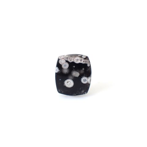 コスミックオブシディアン イタリア産 6.02ct [250730663]13.8x12.1mm前後