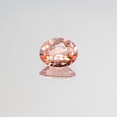 パパラチャサファイア スリランカ産 0.39ct CGL鑑付[20062893]5.3×4.2mm前後