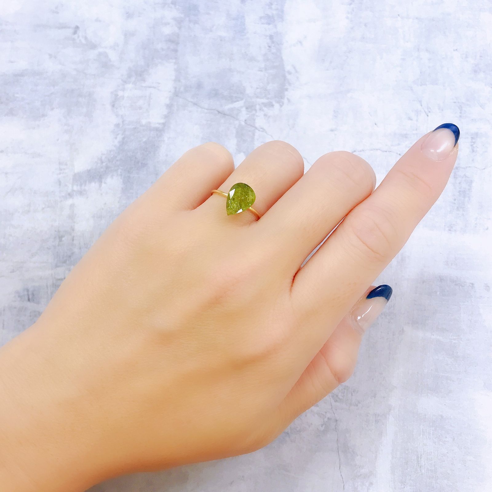 イリデッセンスクロムトルマリン(宝石名トルマリン)ケニア産 1.97ct 識別済[221119094]10.6x7.8mm前後