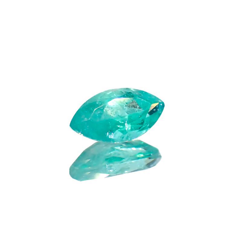 パライバトルマリン(宝石名トルマリン/別名パライバ・トルマリン)ブラジル・キントス鉱山産 0.34ct 識別済[221018835]6.5x3.5mm前後