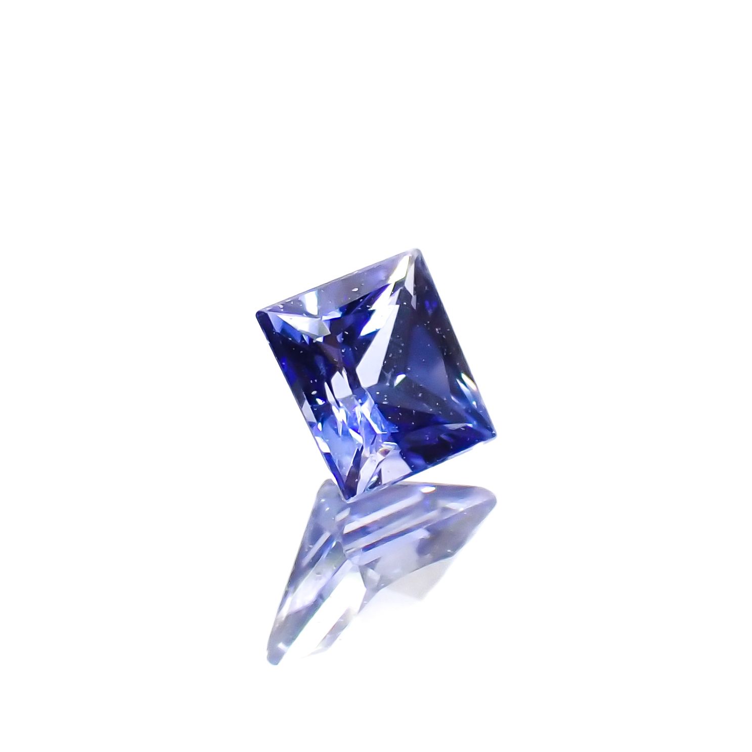◇プリンセスカット◇サファイア(宝石名サファイア)スリランカ産 0.23ct 識別済[230622452]3.1x3.1mm前後