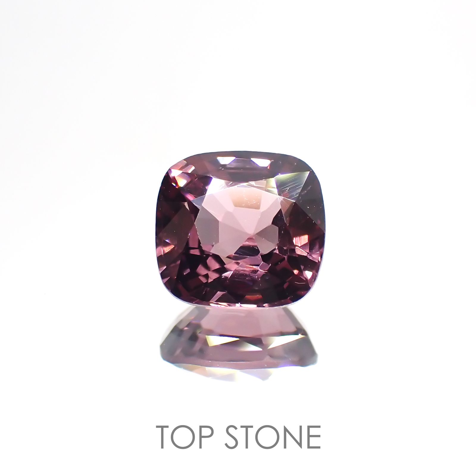 パープルスピネル(宝石名スピネル) ビルマ産 1.64ct 識別済[20128667]7×6.8mm前後