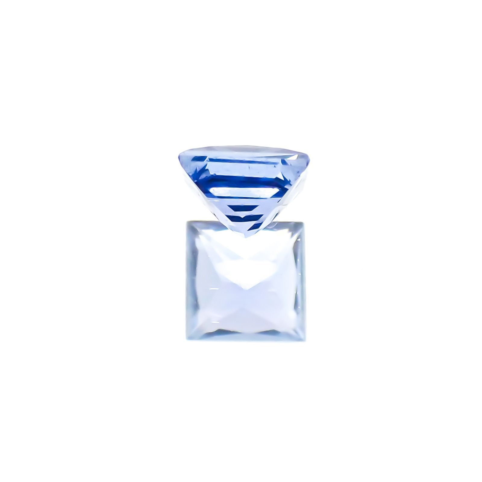 ◇プリンセスカット◇サファイア(宝石名サファイア)スリランカ産 0.21ct 識別済[231124233]3.2x3.2mm前後