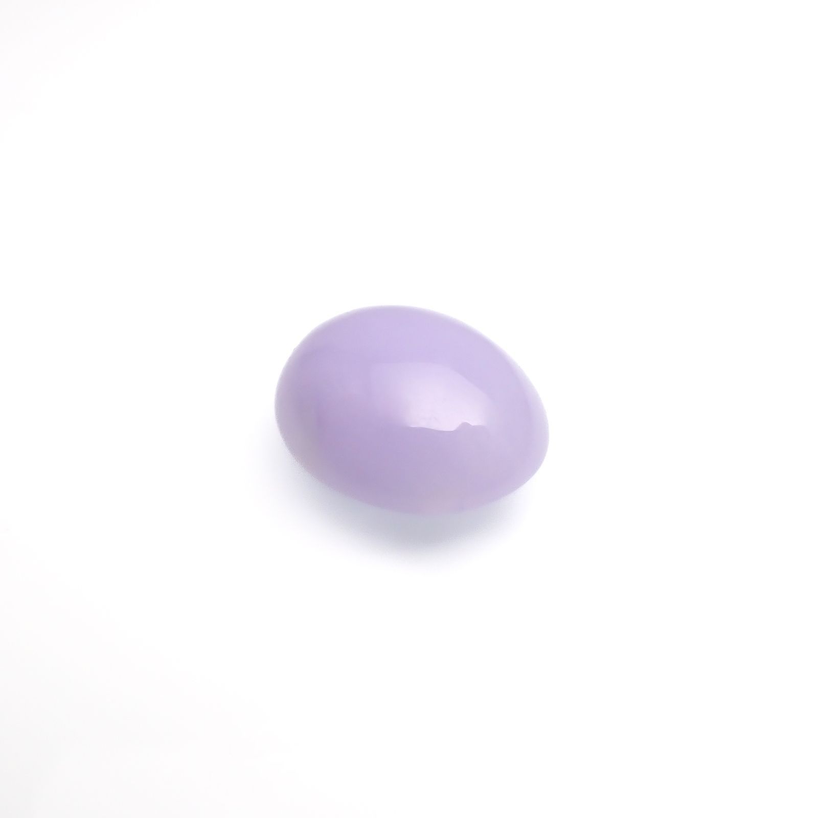 ラベンダー翡翠(宝石名ラベンダー・ジェダイト(翡翠))ビルマ産 15.799ct ソ付(彩珠)[221219584]16.9x14.1mm前後