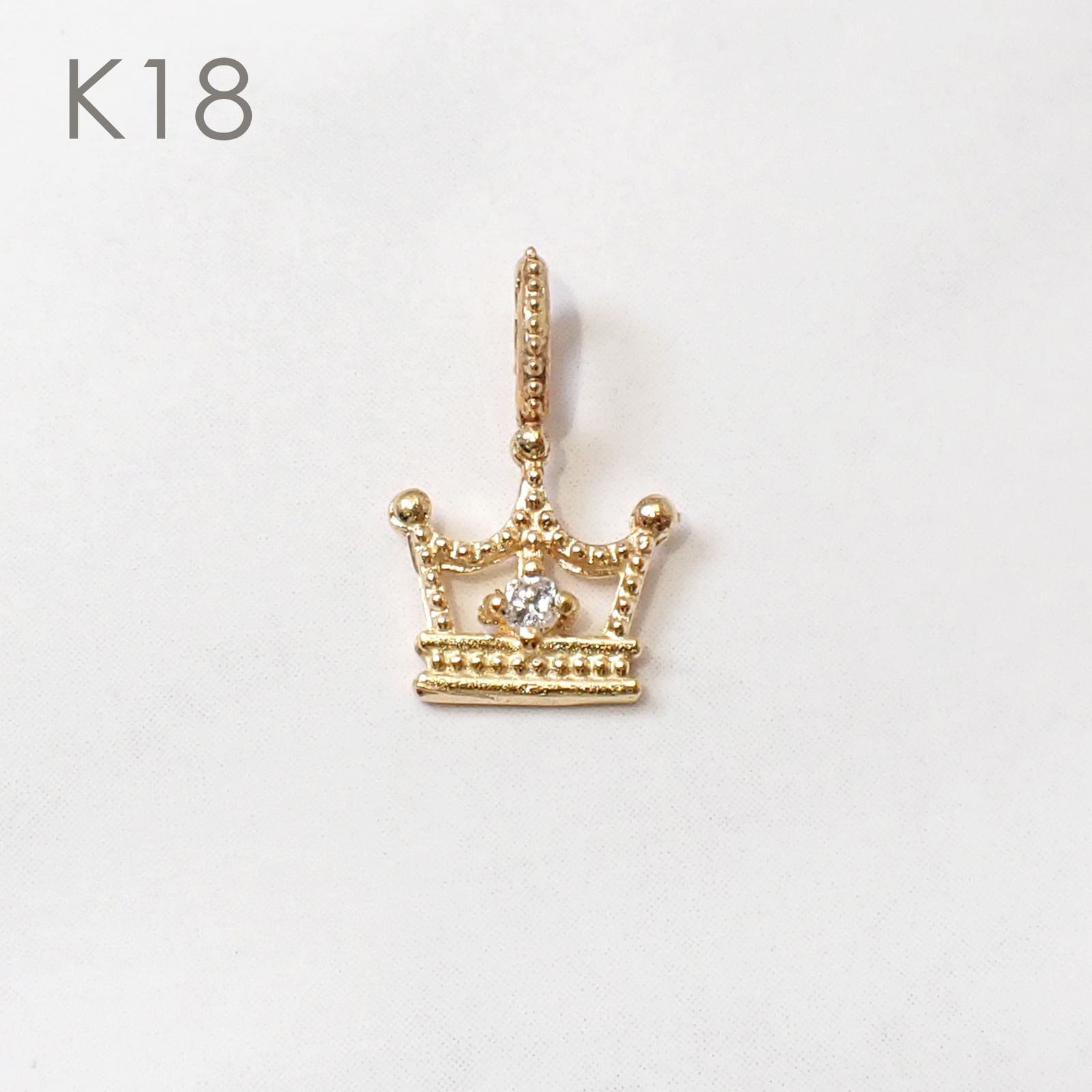 ◇K18/K10 Beata（ビィータ）◇クラウン [ラッキーチャーム/ペンダントトップ※チェーン別売り]