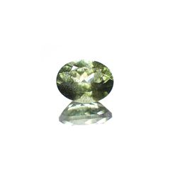 ルドウィジャイトインペリドット(宝石名ルドウィジャイトインペリドット) パキスタン産 識別済 1.52ct / 8x6.2mm前後 [260413493]