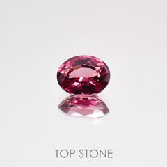 ホットピンクスピネル(宝石名ピンク・スピネル) タンザニア産 0.27ct 識別済[210510851]4.3×3.4mm前後