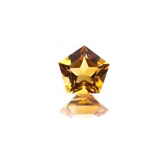 <ランダムセレクト1個販売> ◇ペンタゴンカット◇シトリンSA(宝石名シトリン) ブラジル産 0.21ct前後 識別済[210510431]3.9×4.2mm前後